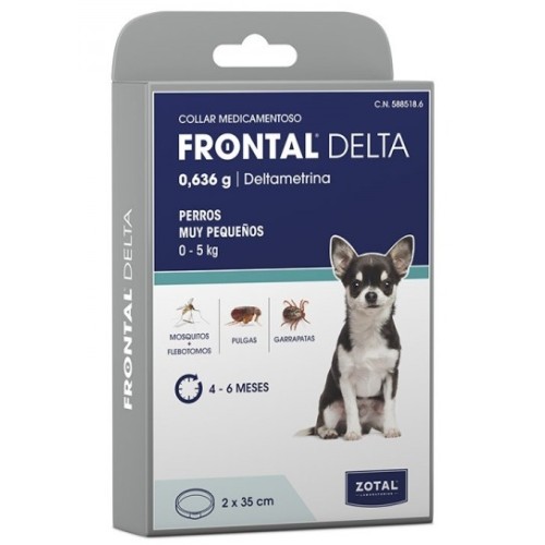 ZOTAL COLLAR PERRO PÑ0 35 CMS 2 UNDS DELTA  C/6 MASCOTAS COMPLEMENTOS