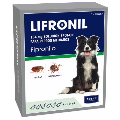 ZOTAL PIPETA FIPRONIL MED 10-20 KG 6 UNDS C/5 MASCOTAS COMPLEMENTOS